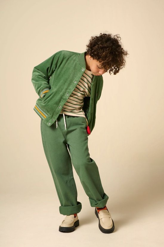 Donkergroene Corduroy Bomber Jack