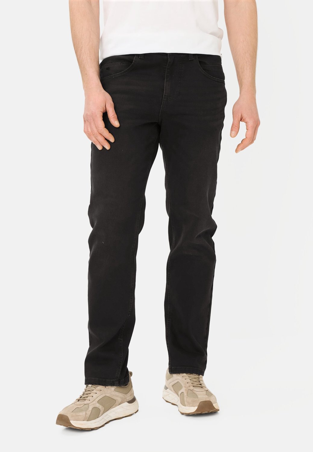 camel active Relaxed-fit jeans met five-pocket-design - Maat - Grafietgrijsmenswear-35/34