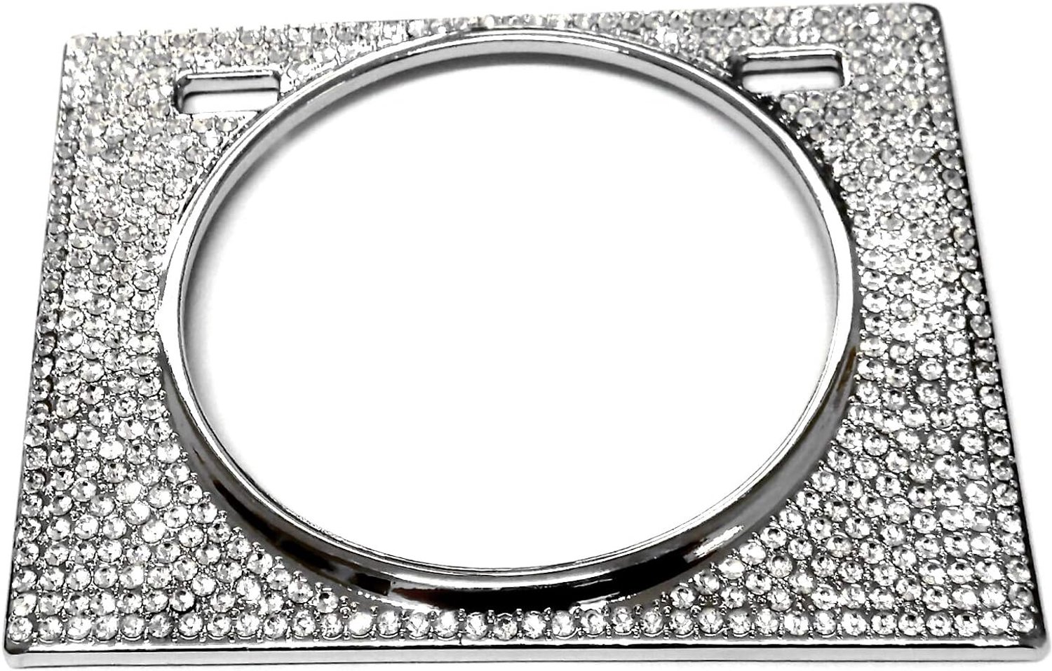 Auto Interieur Trim Bling Accessoires Tijd Decoratieve Frame Strass Decals Cover fit voor Lexus RX 2016-2018 ZILVER