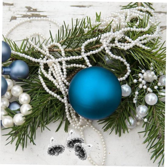 100 Stuks Christmas Ornament Caps Plastic Round Caps For Christmas Tree Balls Easy To Use Replacement Hangers For Glass Porcelain Ceramic Decorations — afbeelding 4