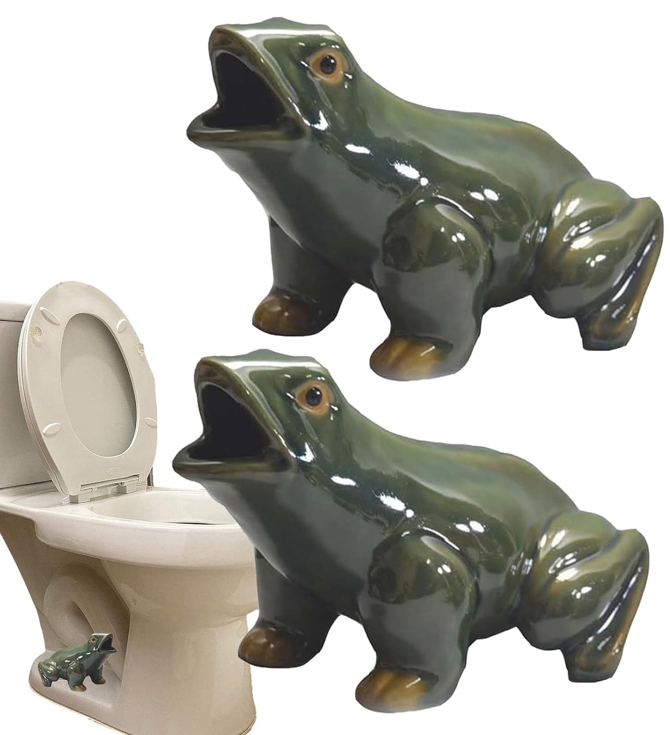 Toiletknop Afdekkingen 2 Stuks In Schattige Kikkervorm Deksels