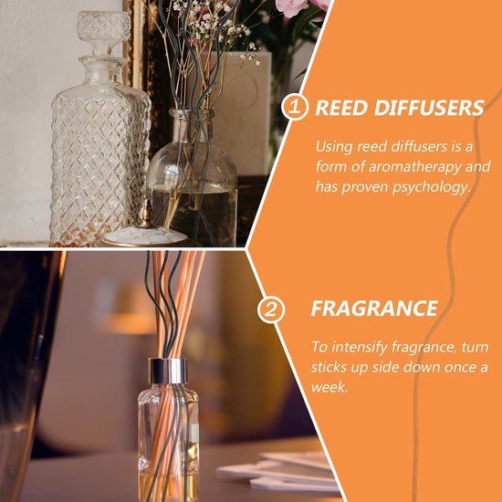 40 Stuks Geurstokjes Rotan Diffusersticks Zwarte Vervangingsstaafjes voor Aromadiffuser Aromatherapie Thuis Gebruik Slaapkamer Woonkamer Keuken — afbeelding 3