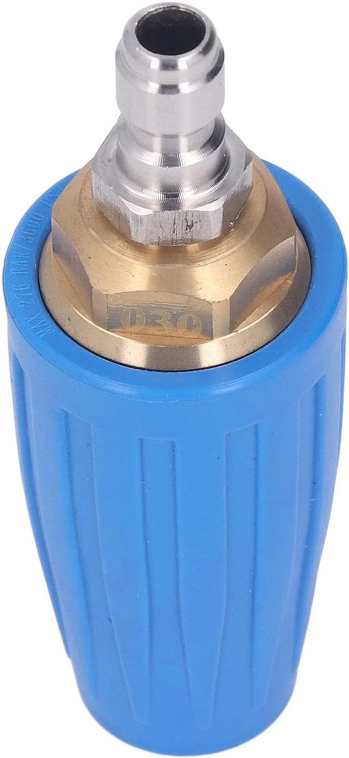 Hogedrukreiniger, efficiënt turbomondstuk van messing, roestvrij staal, keramiek, 3600 psi, 3,0 GPM, 1/4 inch, voor professionele reiniging — afbeelding 5