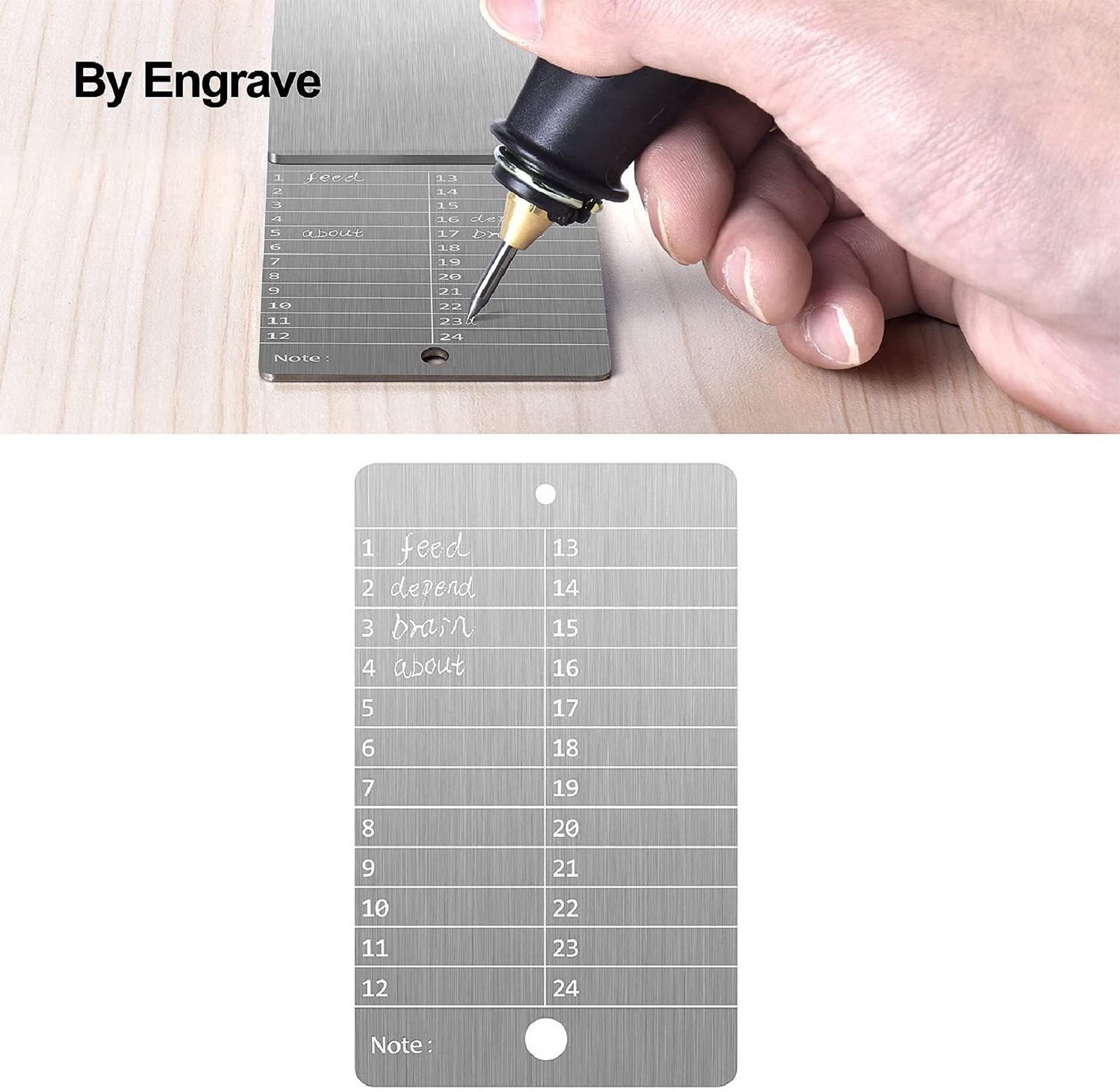 Bitcoin Wallet Staal, Kryptovaluatie Portemonnee voor Hardware Cold Wallet Backup, Bitcoin Crypto Cryptocurrency Seed - ShopVlot