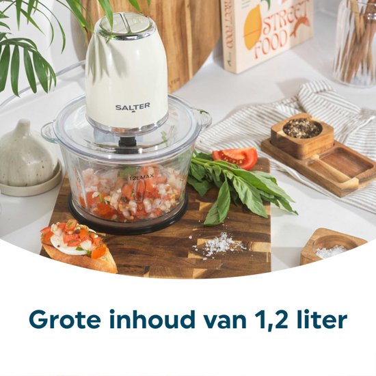 Salter Retro Voedselsnijder - 2 Snelheden - Roestvrijstalen Messen — afbeelding 3