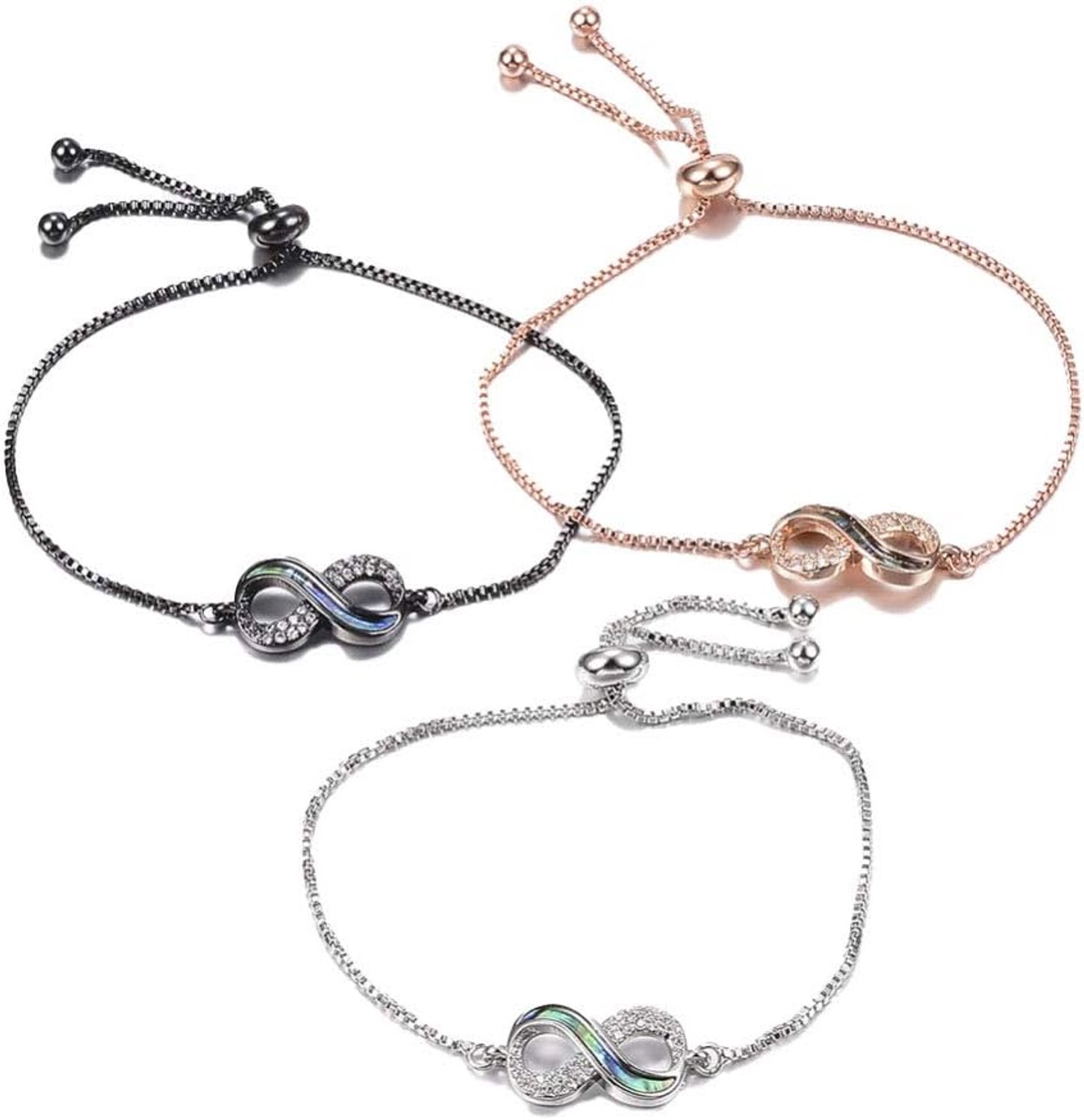 Armband oneindigheidssymbool in roségoud.