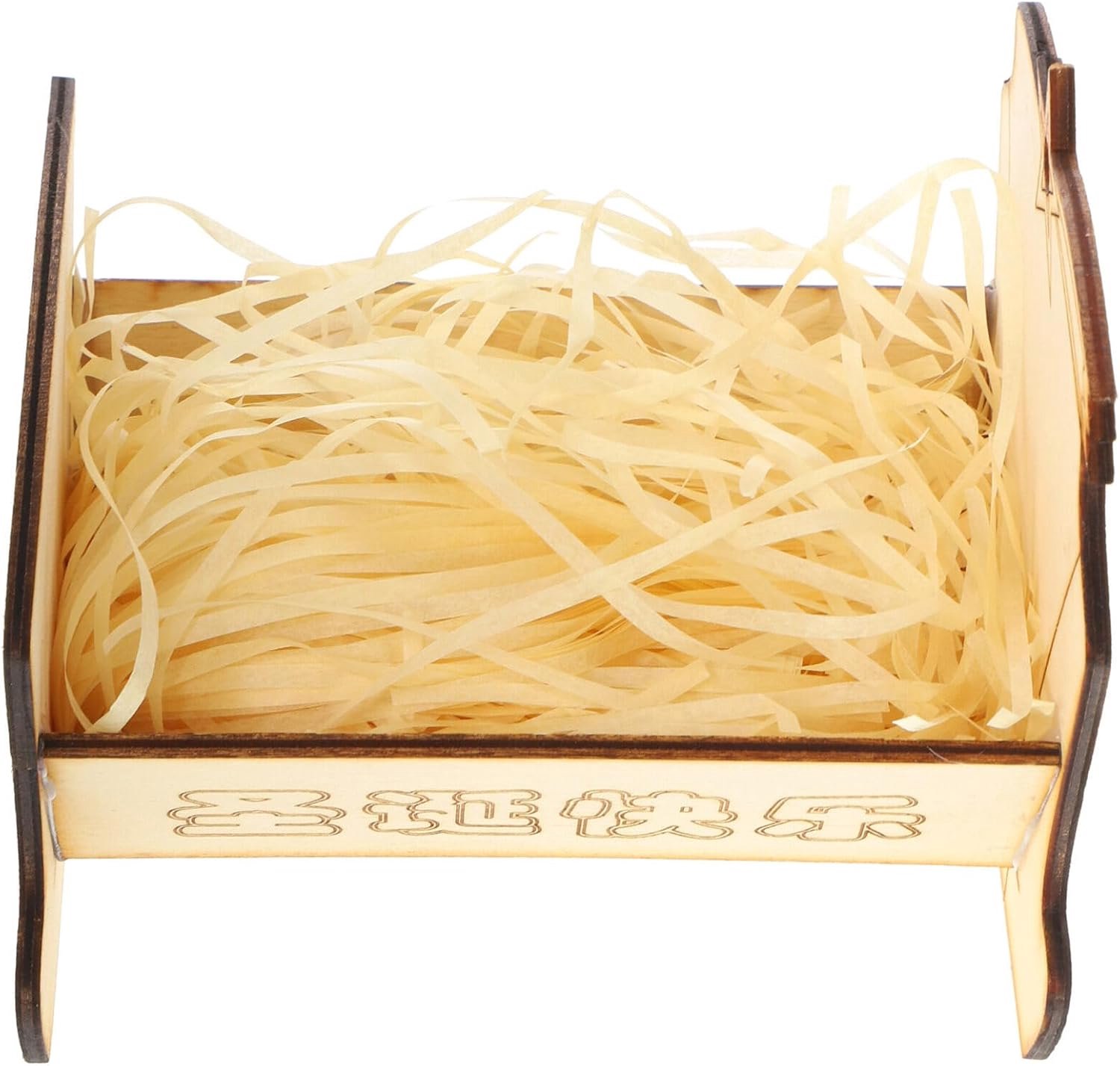 Houten Kribbe Voor Jezus Decoratieve Nativiteit Ornament Geschikt Voor Huis Tafel of Haard Unieke Cadeau Voor Vrienden Houten Kribbe Decoratie