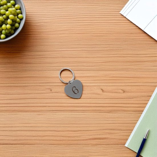 30 Stuks Delige Roestvrijstalen Nummerlabels met Hartvormige Uitsparing Genummerd Inclusief Sleutelringen voor Bagage Sleutels Lockers Reistoepassingen — afbeelding 4