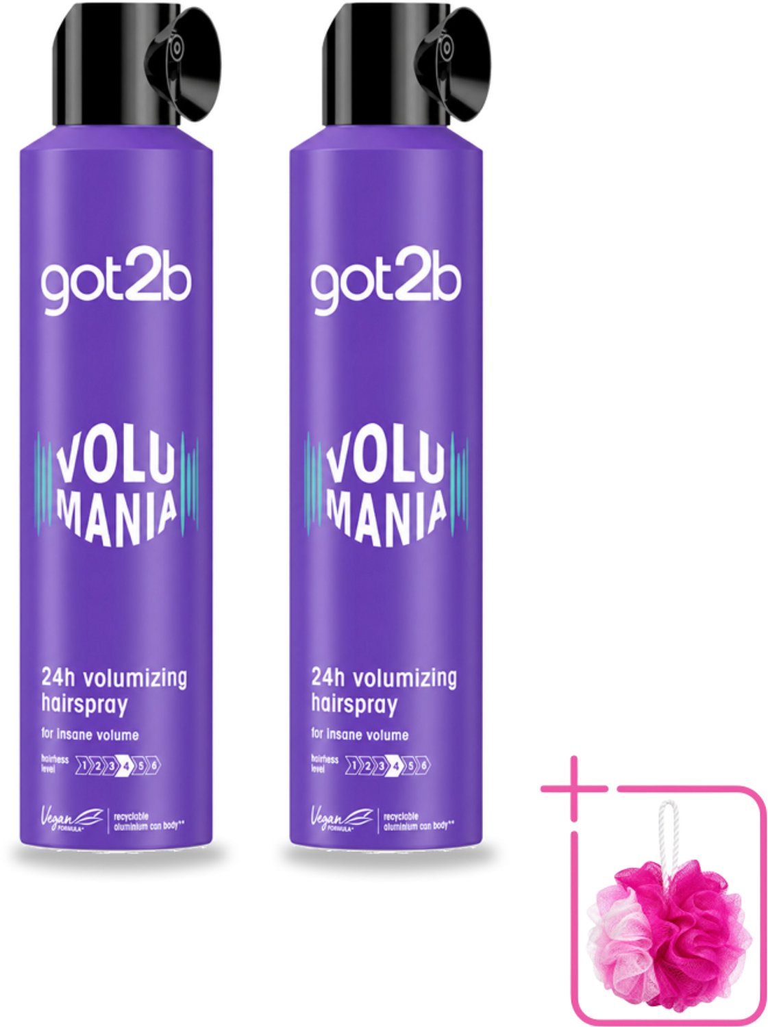 2 x Got2B - Haarspray - Volumania - 300 ml - Bulkverpakking - Haarspray - Volume