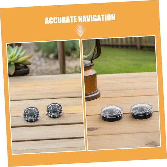 20 Stuks Mini Lichtgewicht Plastic Draagbare Outdoor Navigatie voor Wandelen Backpacken Kamperen Snelle Richtingsbepaling Compact Duurzaam voor Noodgebruik — afbeelding 5