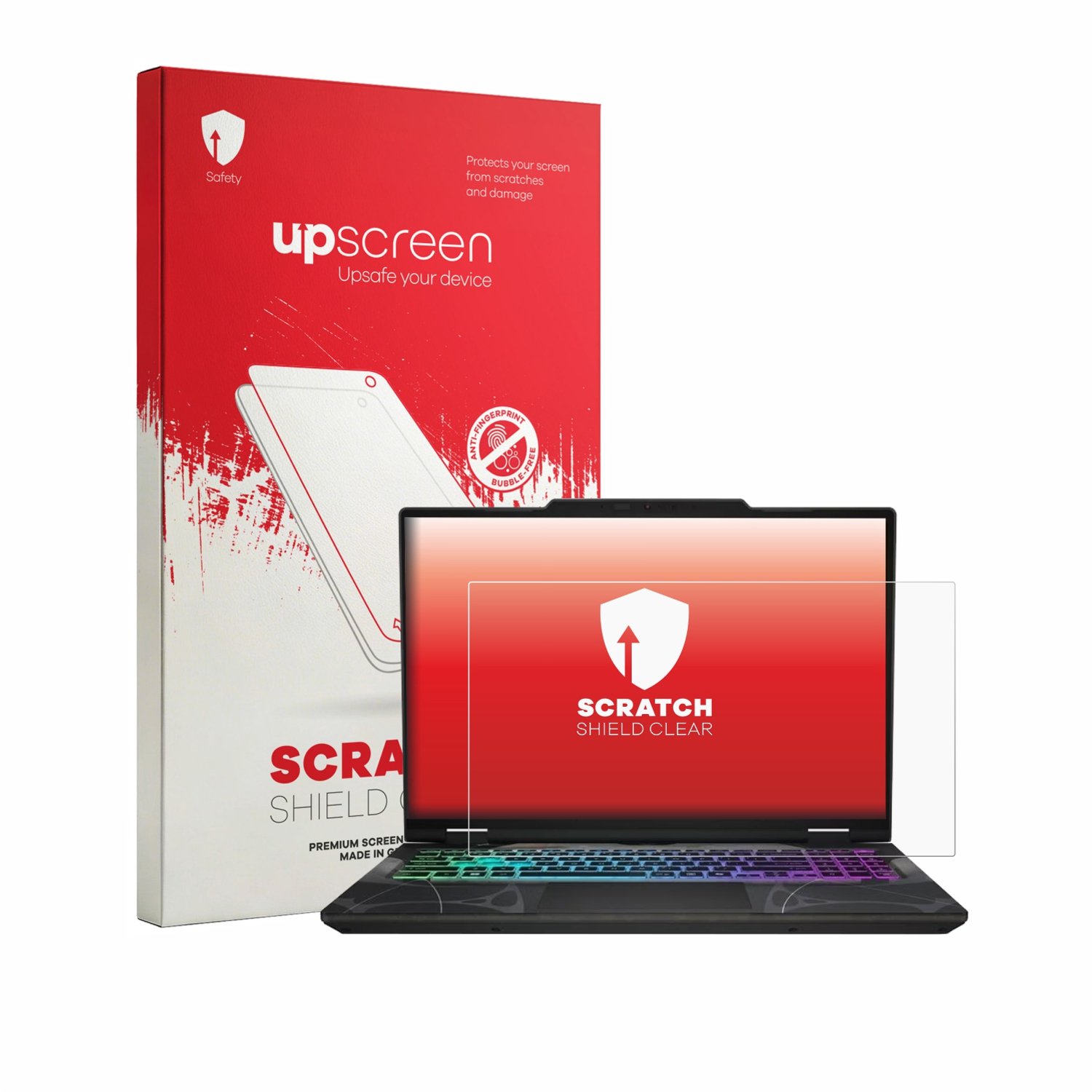 upscreen - Screenprotector voor MSI Cyborg 15 B13W - Folie Beschermfolie transparant