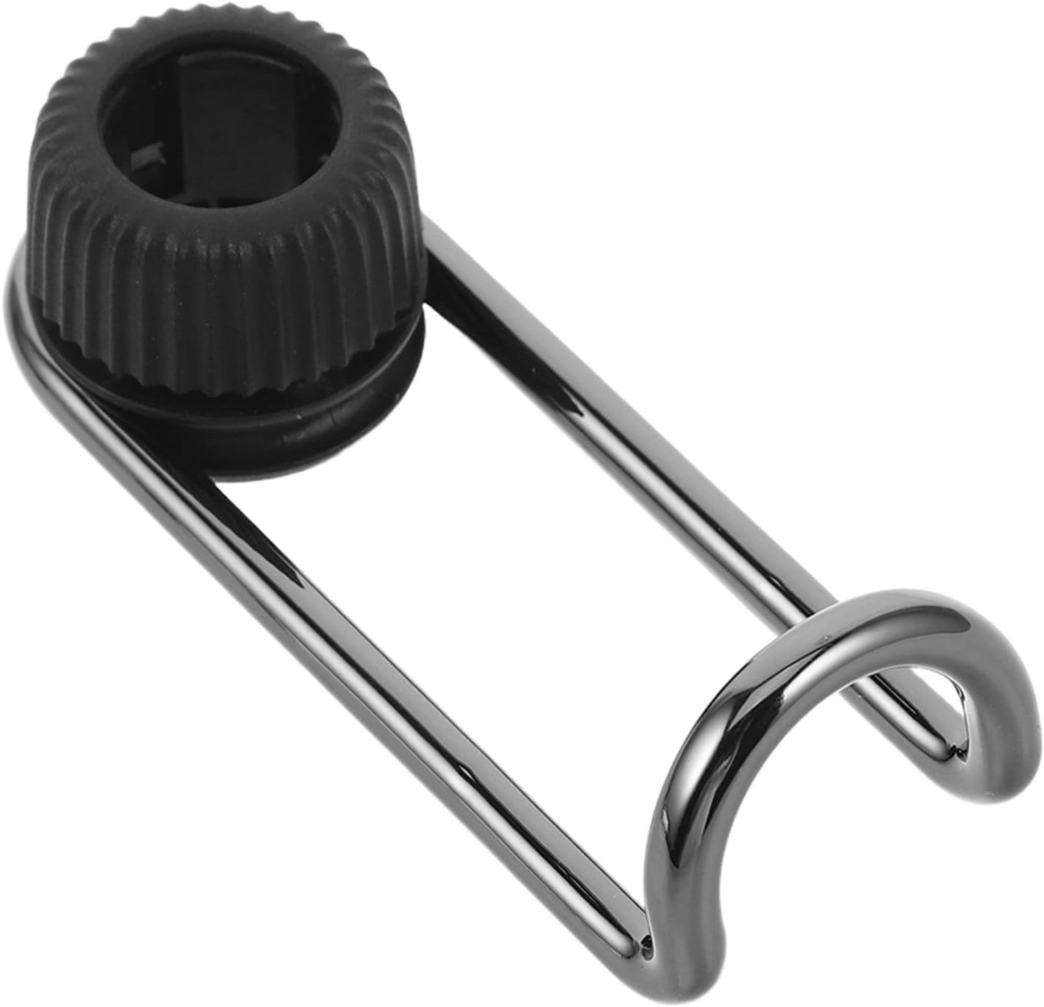 Happyyami Verborgen hoofdsteunhanger - 360° draaibare, verstelbare aluminium autoachterbankhaak voor buizen van 12 mm tot 15 mm - Robuuste auto-organizer met een draagvermogen van 10 kg voor
