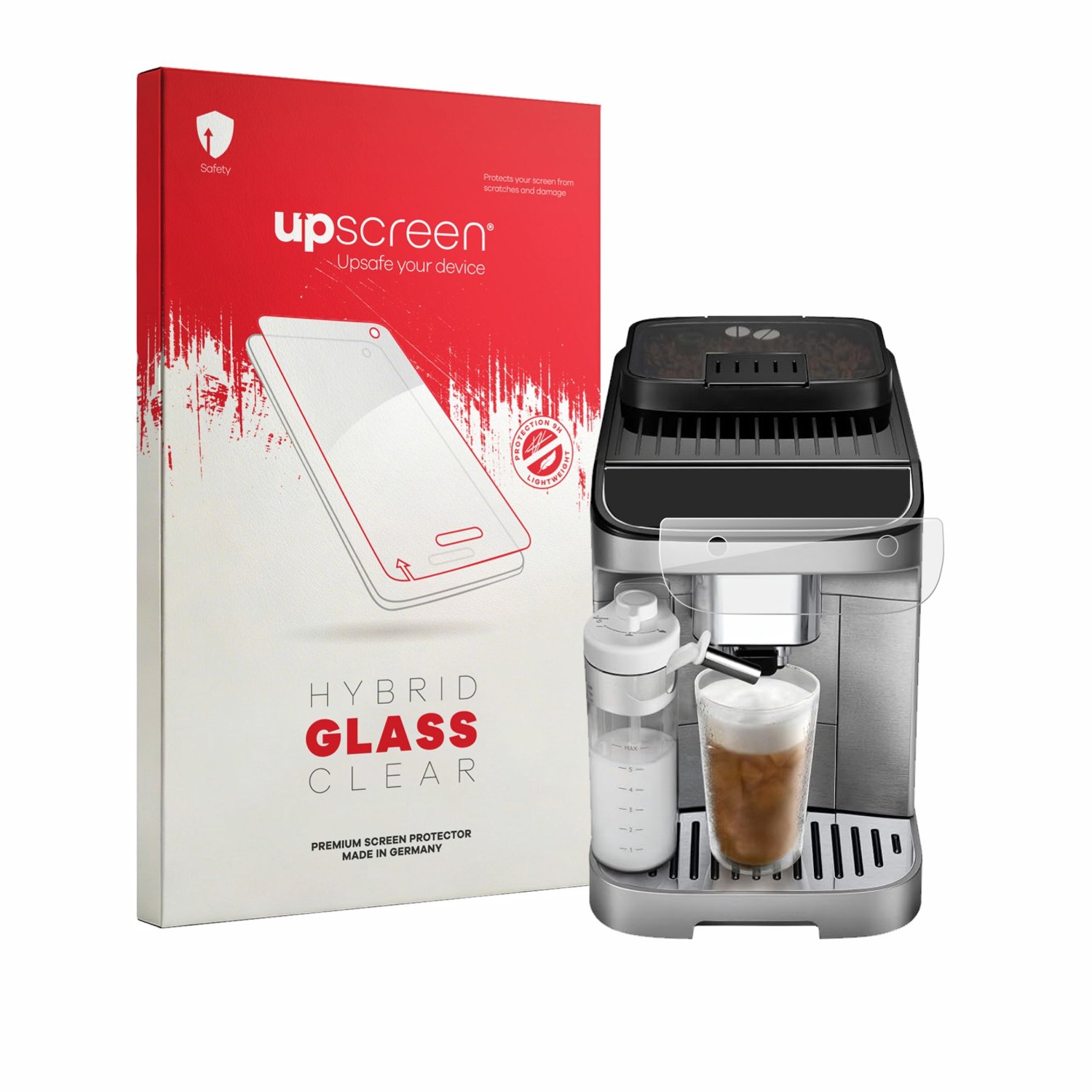 upscreen - Screenprotector voor DeLonghi Magnifica Duo - Folie Beschermfolie Beschermglas transparant