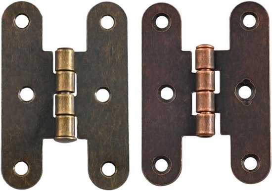 2 stuks 55 * 38mm H-type Kast Onzichtbare Scharnier Antiek/Rood Brons Ijzer Decoratieve Scharnieren for sieraden Houten Dozen Meubelbeslag(Antique Bronze 2pcs) — afbeelding 5