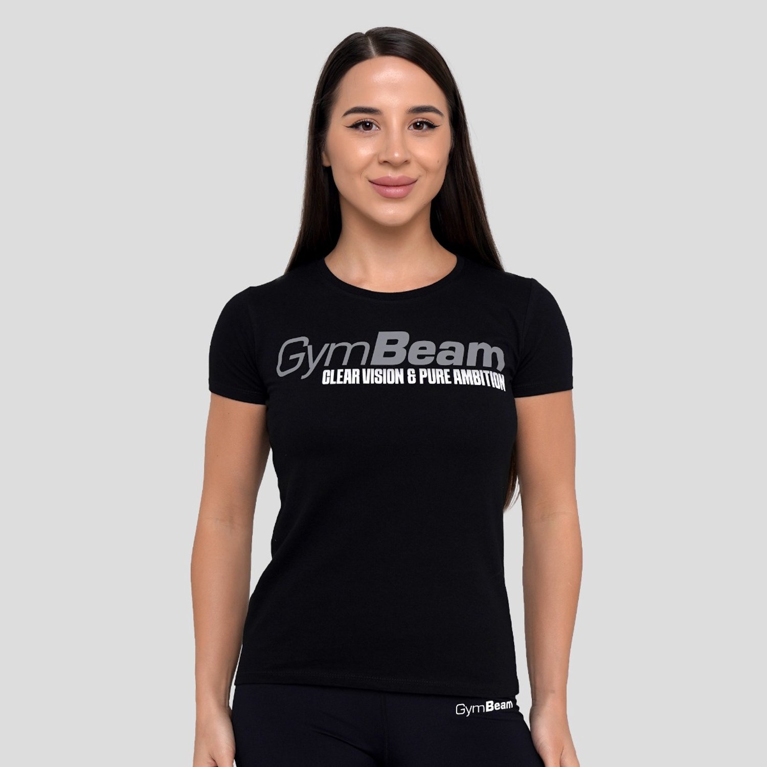 GymBeam Dames-T-shirt Pure Ambition Zwart M