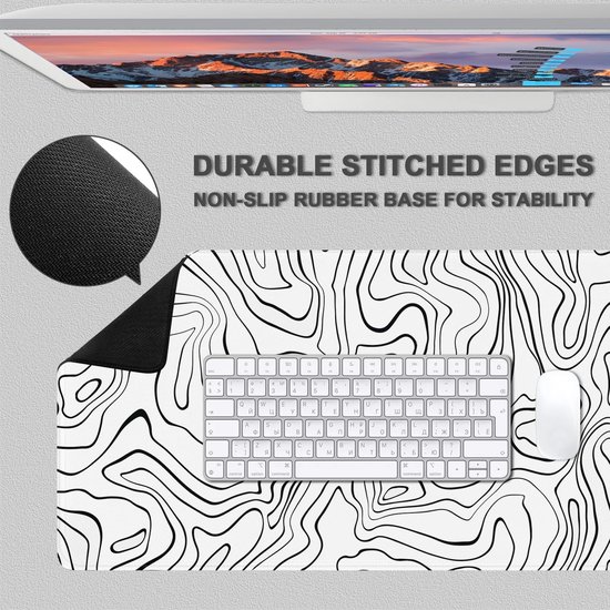 Rcege XL Gaming Muismat met Anti-slip Rubber Ondergrond — afbeelding 3