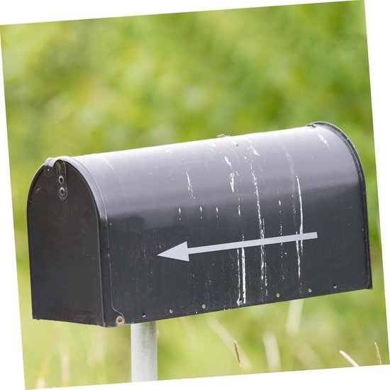 5 Stuks Reflecterende Richtingspijlen, Zelfklevende, Verwijderbare Brievenbusstickers, Waterdichte Muurmarkeringsborden, Grote Navigatiepijlen Voor Buiten. — afbeelding 3