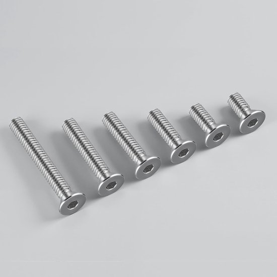 10 stuks M6 x 80 mm verzonken schroeven roestvrij staal schroeven — afbeelding 2