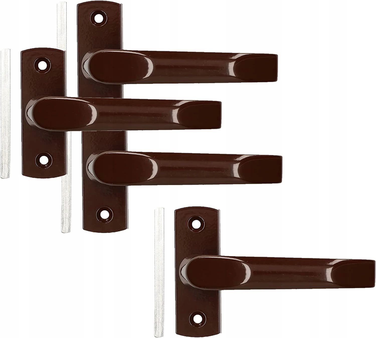 4x Deurklink Kort Schild voor Poorten en Deuren - 125mm