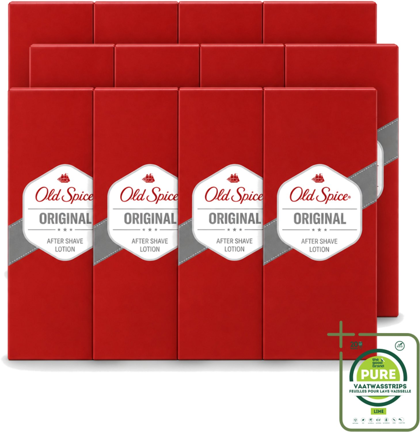 12 x Old Spice - Original - Aftershave Lotion - Verfrissend - 100 ml - Grootverpakking - Aftershave Lotion - Aftershave - Huid Verzorging - Scheren Na - Irritatie Voorkomen
