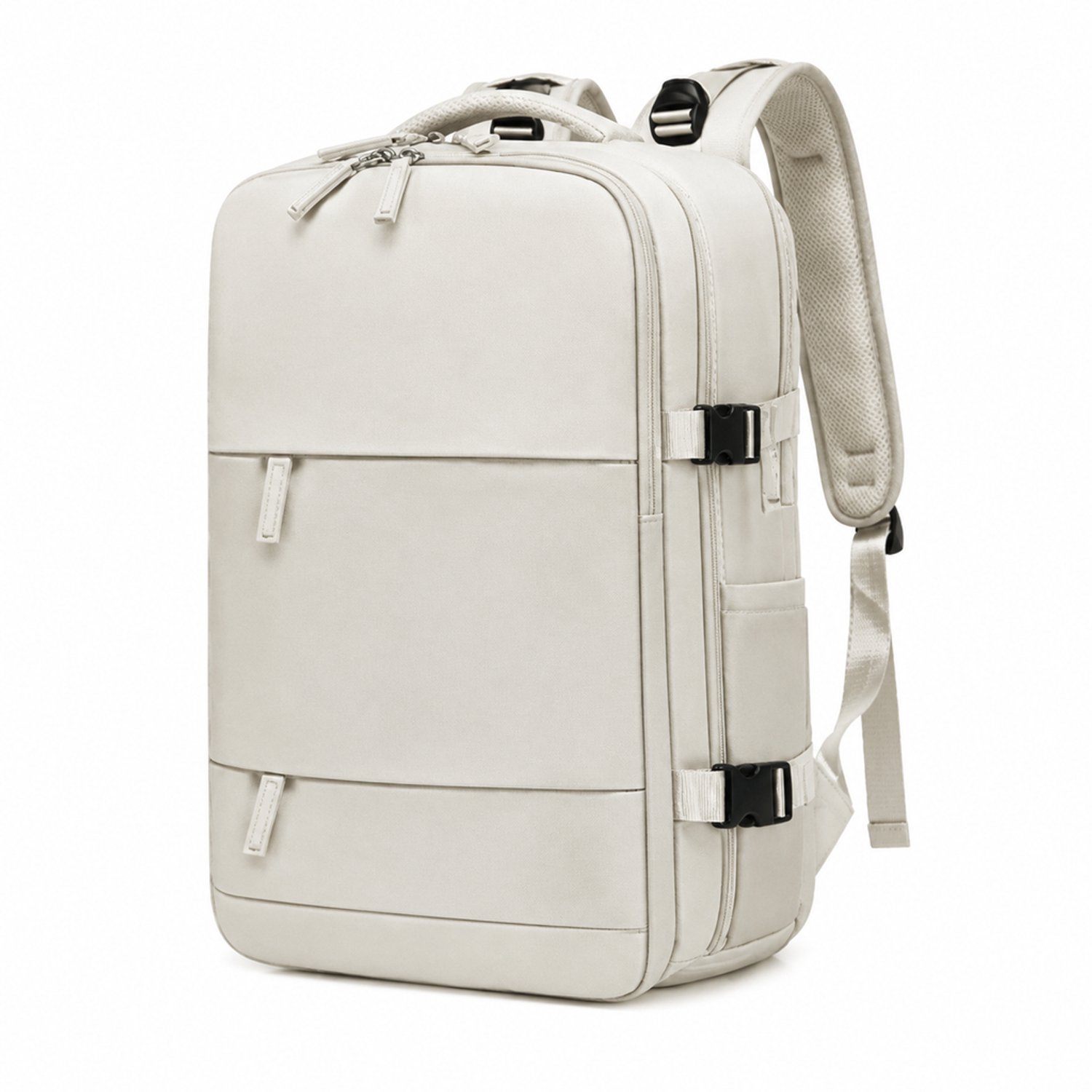 Rugzak - klein model - gebogen schouderbanden - voor vrije tijd en reizen - beige