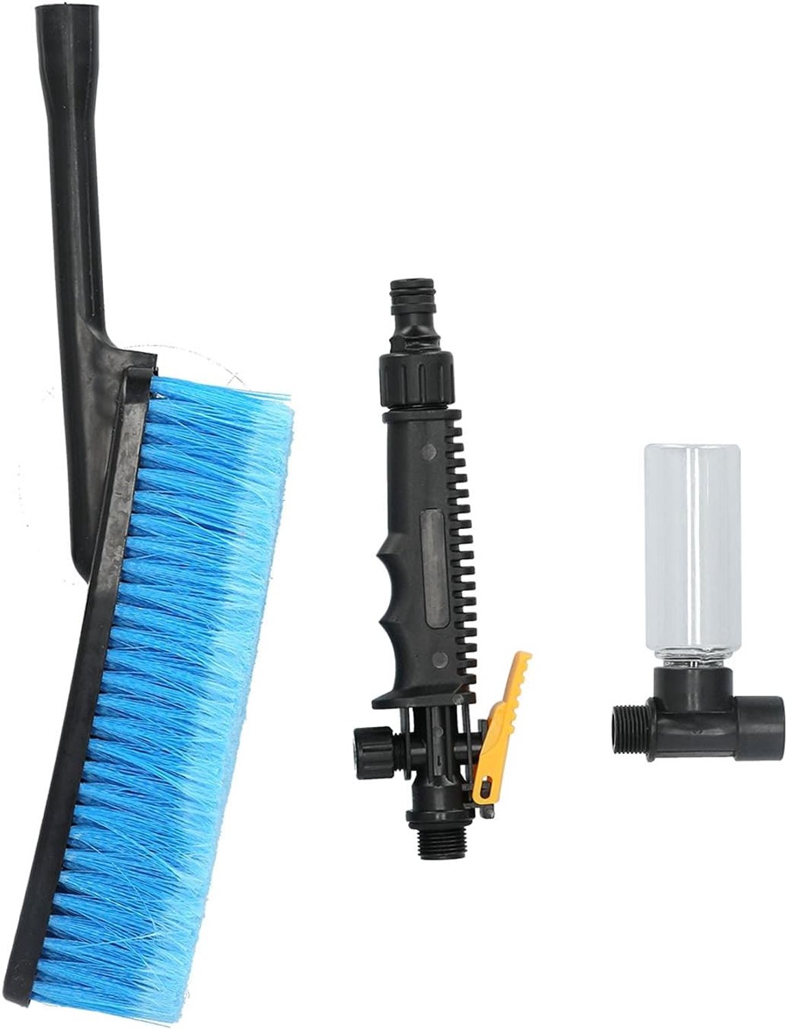 Hogedruk Auto Wasborstel met Slangverbinder en Zeepdispenser voor Auto, Truck, SUV en Boot