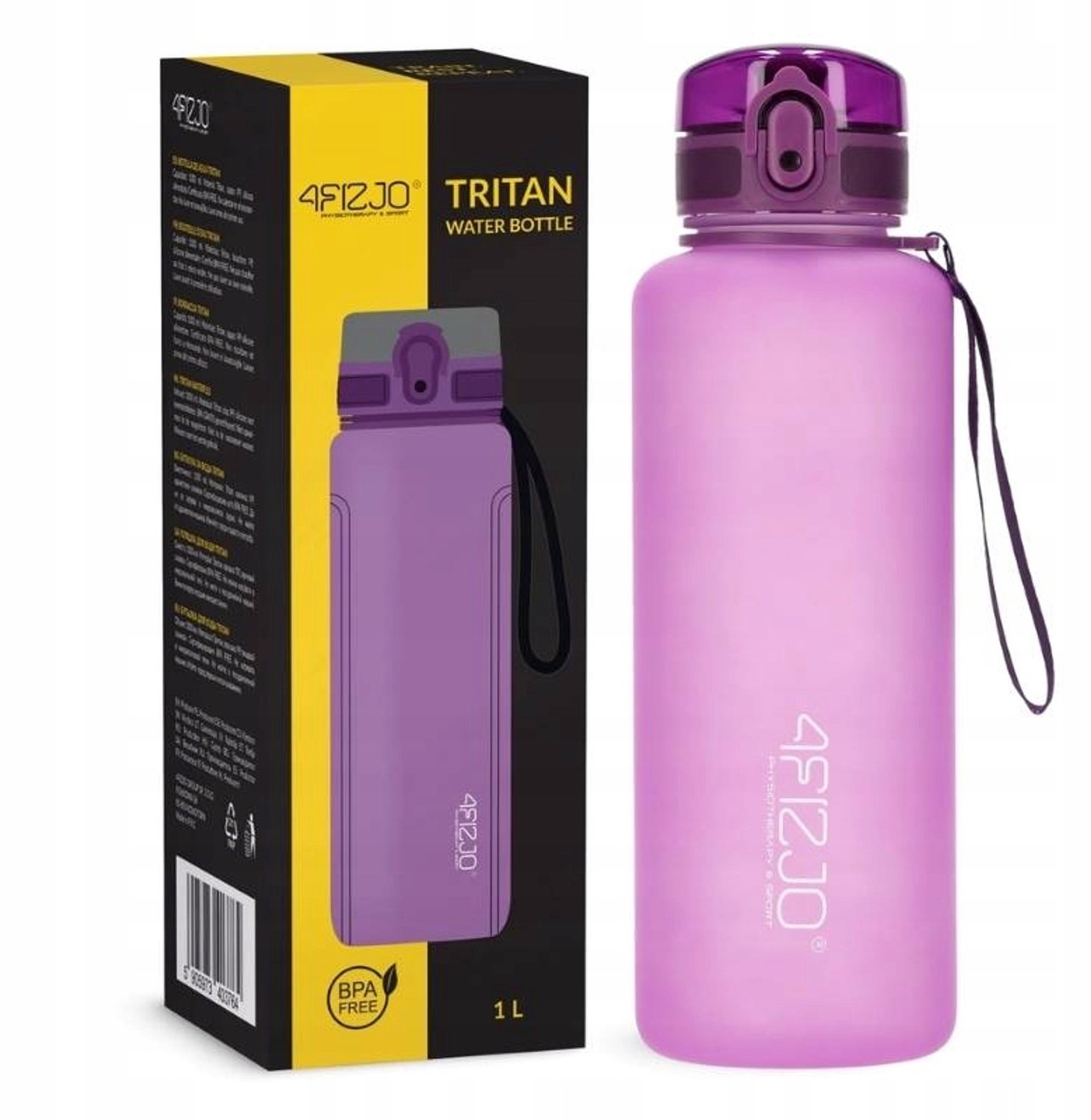 4FIZJO Tritan Sport Water Bottle 1L - Pink