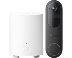 Reolink Video Deurbel Kit (Gen 2) - 2K 4MP - 1:1 Beeld - HDR - Batterij/Bedraad - Slimme Detectie - Lokale Opslag - Dual-Band WiFi - Inclusief Home Hub Mini