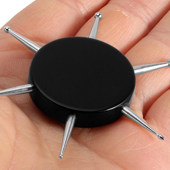6 Stuks Delige Dotting Pennen met Roterende Schijf voor Nauwkeurig Nagelontwerp voor Gelpolijstekening Embossing Manicure Thuis Salon Inclusief Opbergdoos voor Onderweg — afbeelding 2