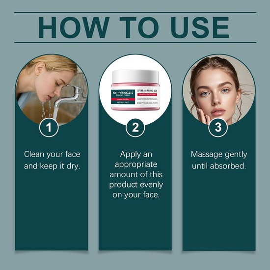 2 stuks huidverstevigende crème, intensieve anti-rimpel verzorging, anti-rimpel-verstevigende crème voor zichtbaar gladdere huid, dagelijkse vochtinbrengende crème voor gezicht en lichaam, zachte — afbeelding 5