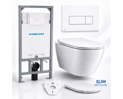 Badland toiletset - Alcaplast KOMFORT C201 1,2 m - ROLO wit - M570 wit slim