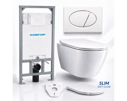 Badland toiletset - Alcaplast KOMFORT C201 1,2 m - ROLO wit - M70 wit