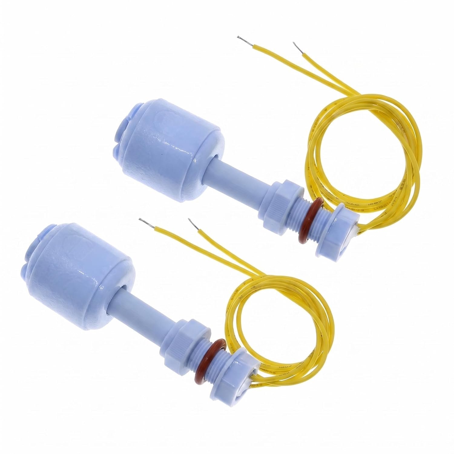 2x Vlotterschakelaar 52mm 10W, Blauwe PP Waterniveausensor voor Aquarium