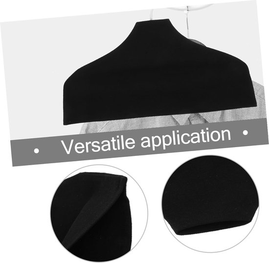 3 Stuks Slip Katoenen Hanger Covers Ademend Kledinghanger Doekhoes voor Stijlvolle Kledingkast Organisatie Stofbescherming — afbeelding 5