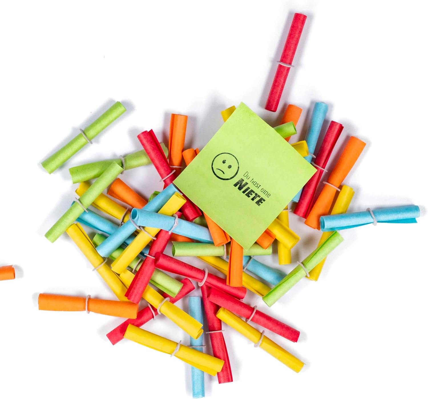 Tombola Losse rolletjes 500 klinknagels | rolletjes | lotering, evenement | kleurrijk gemengd voor tombola & acties