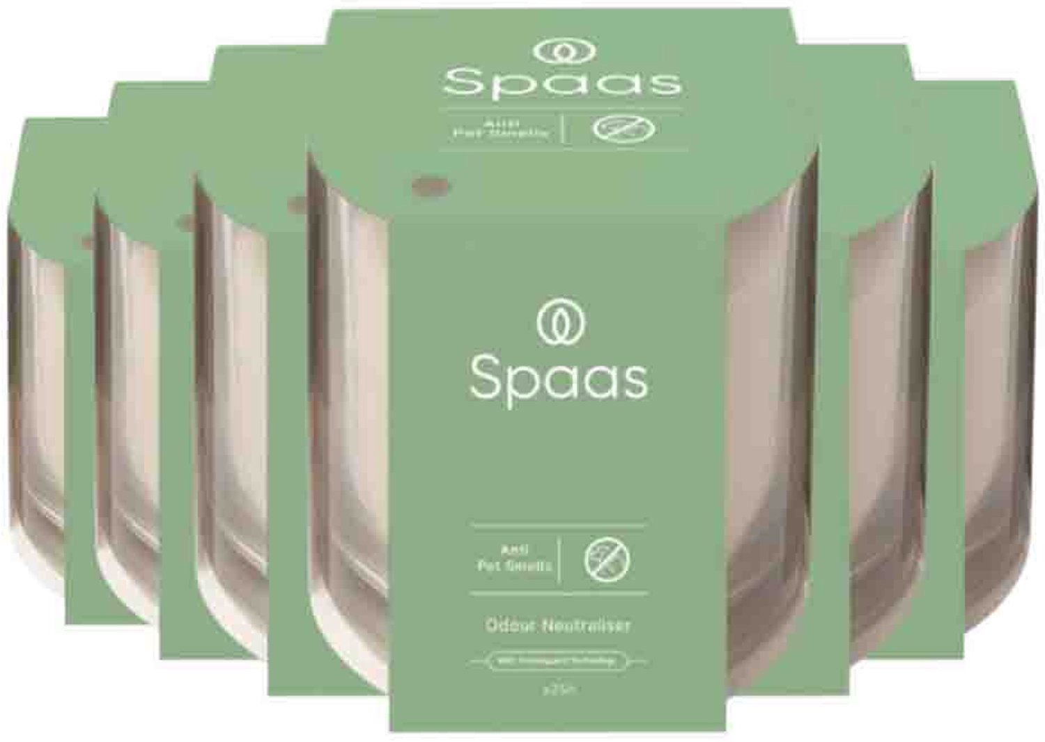 SPAAS Geurkaars in Glas Anti-Huisdier Ivoor - 6 x 1 stuk - Voordeelverpakking rood