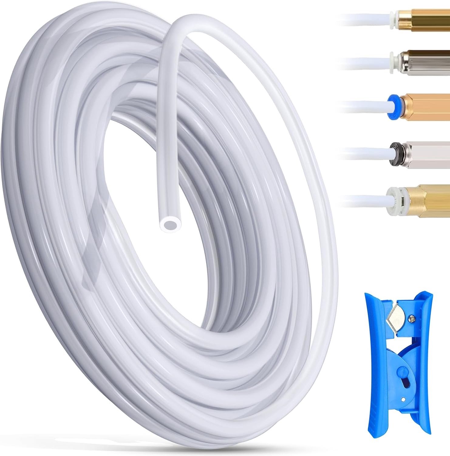 4 mm PTFE Slang 4 m voor 3D Printers, Teflon Buizen, Accessoires met Slangensnijder voor 1.8 mm Filament