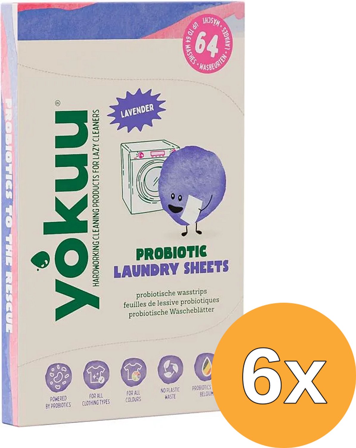 6x Yokuu Wasstrips Lavendel (96 gr)