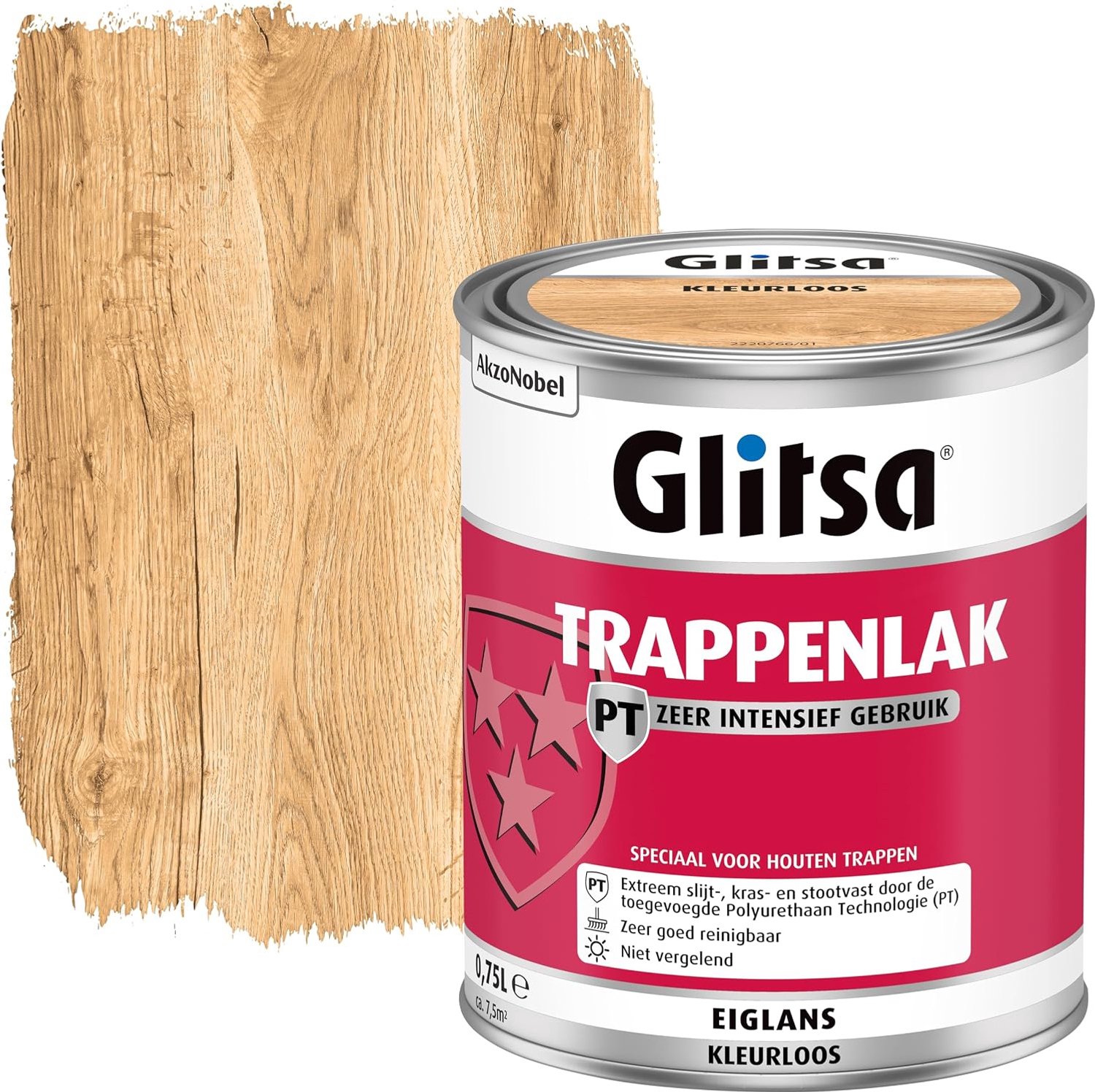 Vloerverf 0.75 Liter - Satin - Transparant - Optimale slijtvastheid en krasbestendigheid - Luxento