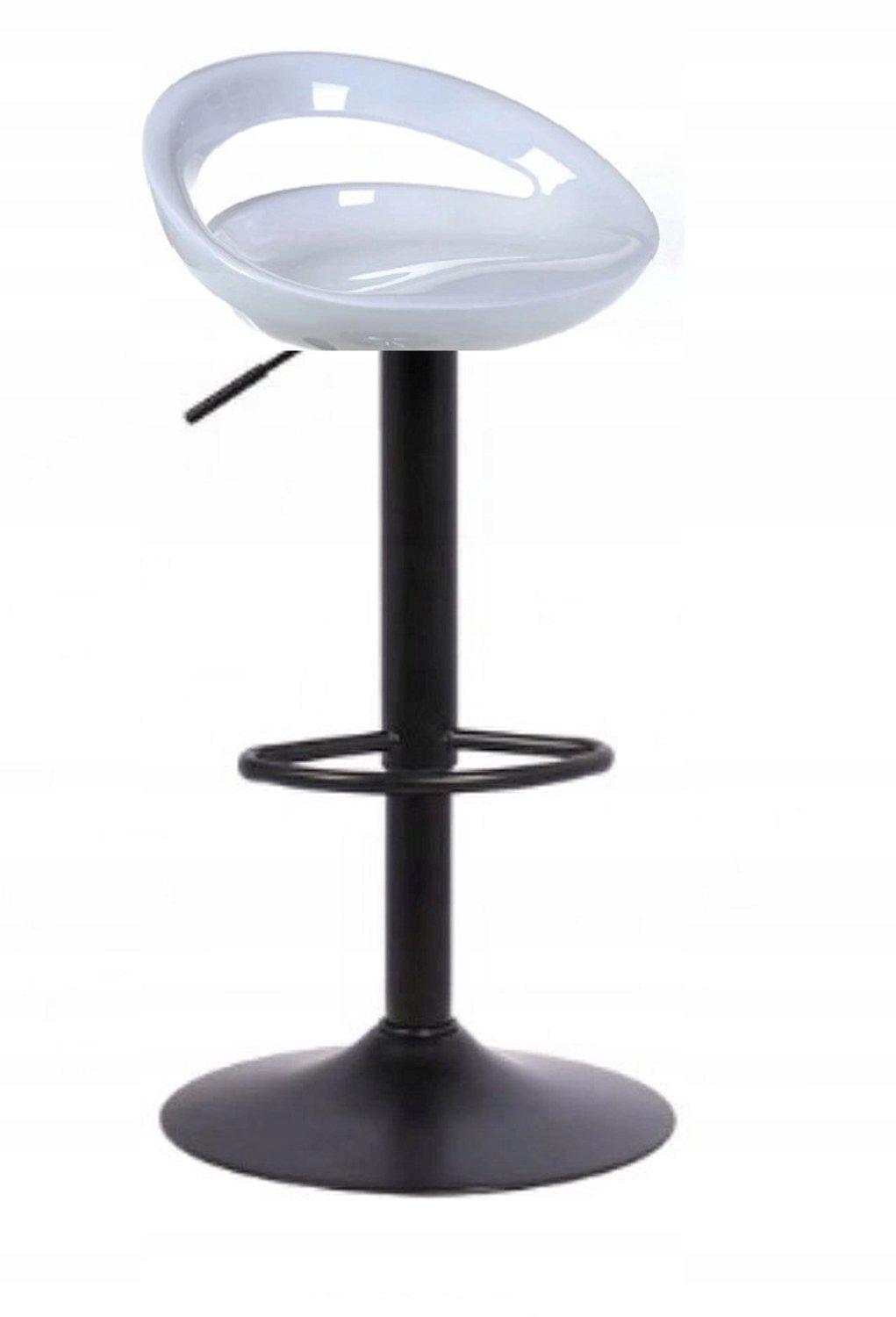 Hoker Barstoel Wit ABS 98 cm - Stijlvol en Verstelbaar