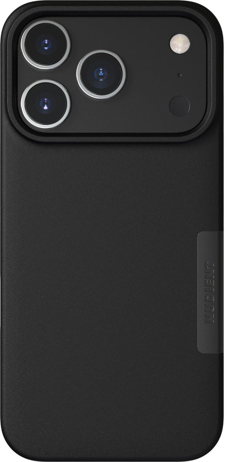 Nudient Thin Case geschikt voor Apple iPhone 18 Pro/17 Pro Ink - Zwart