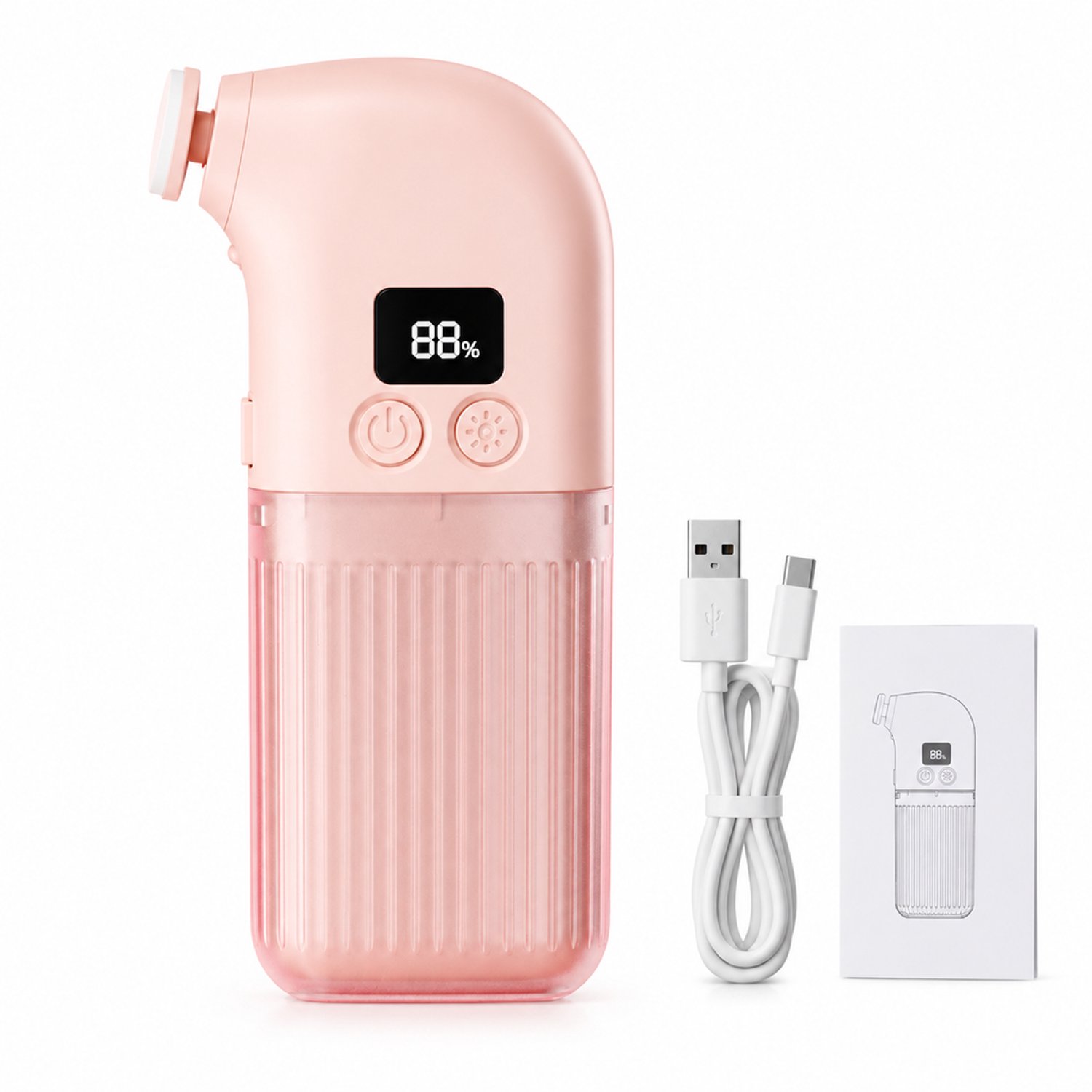 Elektrische nagelknipper - Type-C oplaadbaar - met verlichting - voor thuisgebruik en jonge kinderen - roze
