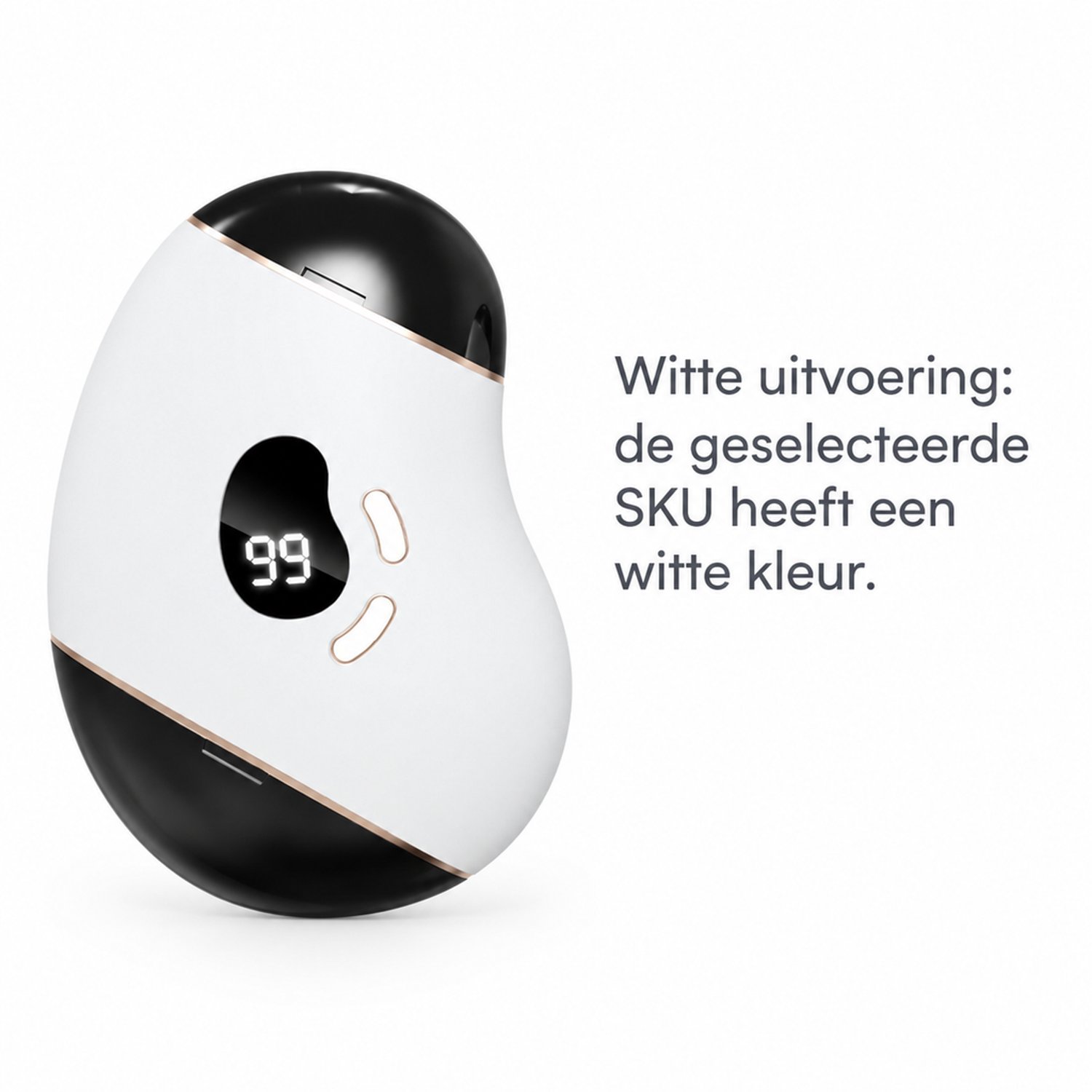 elektrische nagelknipper - voor hand- en teennagels - wit - basisverpakking