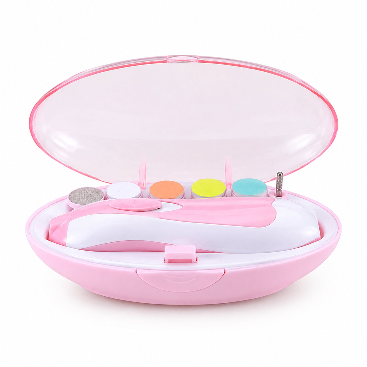 Elektrische nageltrimmer - roze - voor nagelverzorging - verpakt