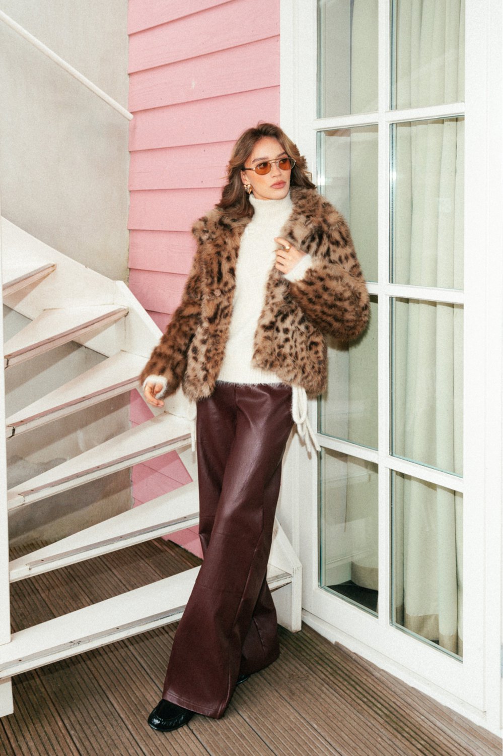 Fluresk Jas Dore Coat 26wzf29 522 Mocha Brown Dames Maat - 34