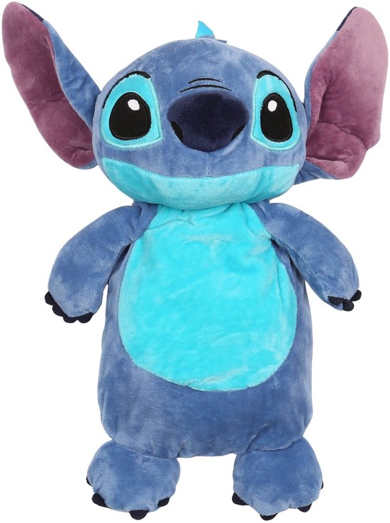 DISNEY Stitch Rubberen kruik met ZACHTE pluche hoes, GROOT! waterwarmer in hoes, Knuffel 750 ml — afbeelding 4