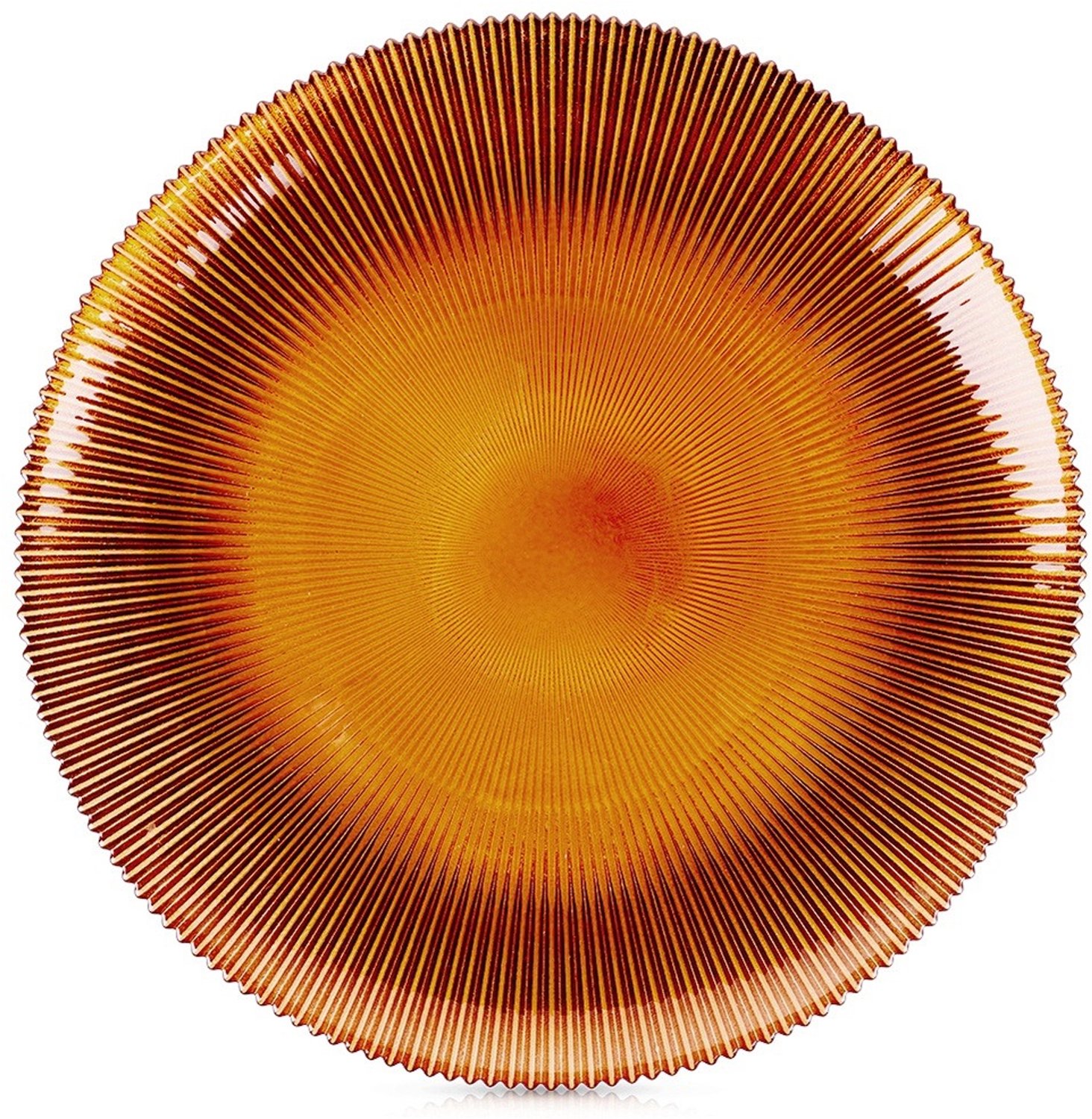 Home Styling Collection Dinerbord Amber Stralen Ø28cm Glas