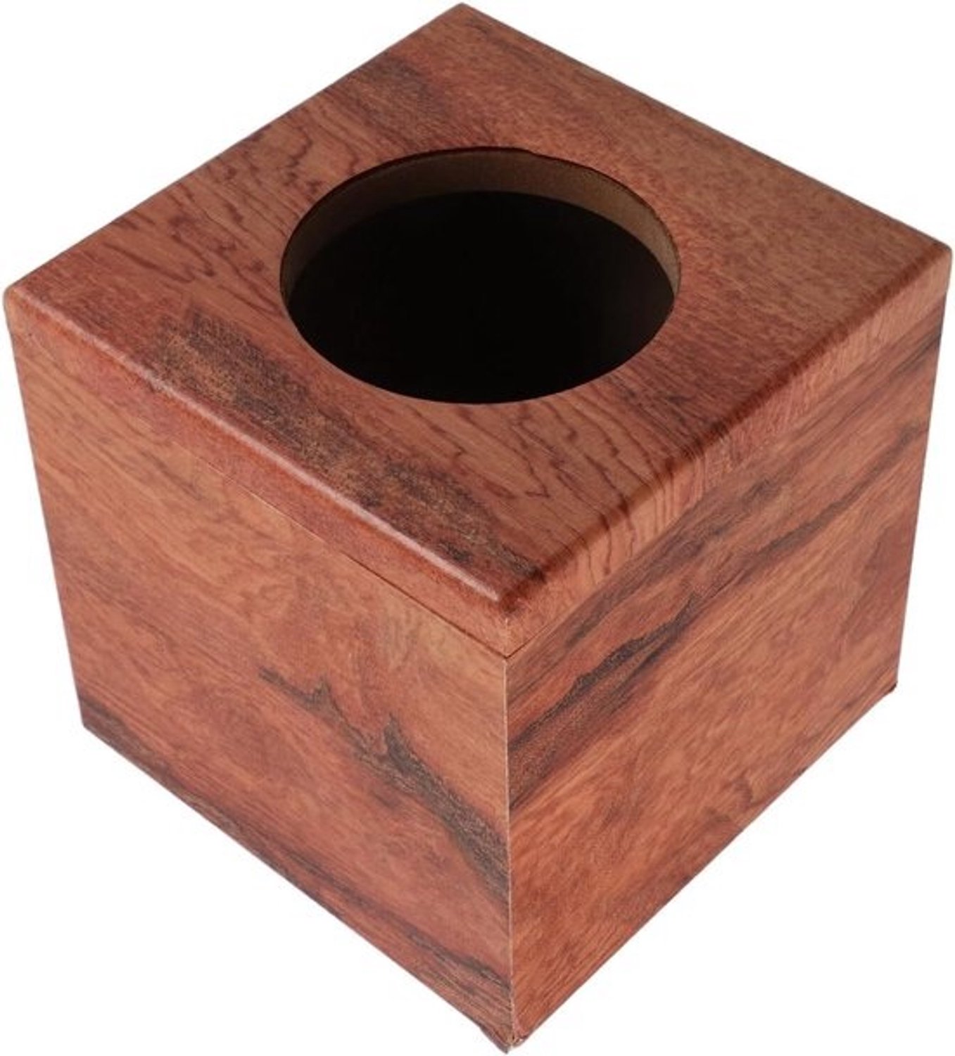Duurzame houten audio-behuizing voor auto en truck - Schokbestendig - Eenvoudig te installeren - Khaki - 16,80 x 16,80 x 16,80 cm