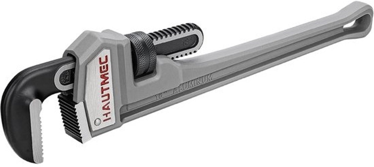 Pijpsleutel Steeksleutel - Verstelbare Sleutel - Pijpinstallatie - 40% Lichter Aluminium - 18 Inch - Grijs