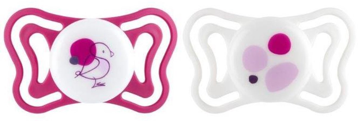 Chicco PhysioForma Light fopspeen siliconen 6-16M roze 2st
